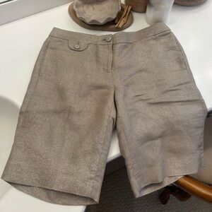 Metallic Shorts / Linen Shorts